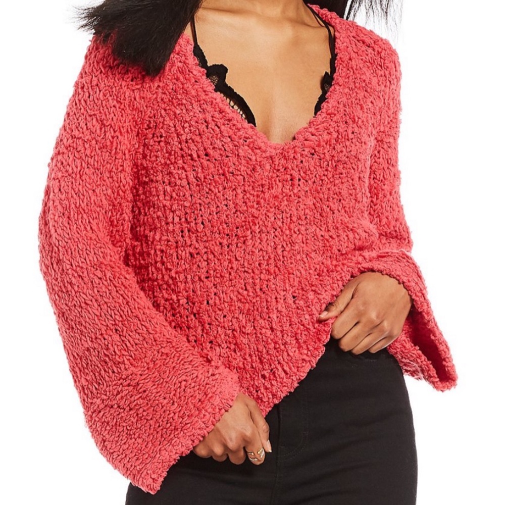 Free People Sand Dune Flare Sleeve Pullover